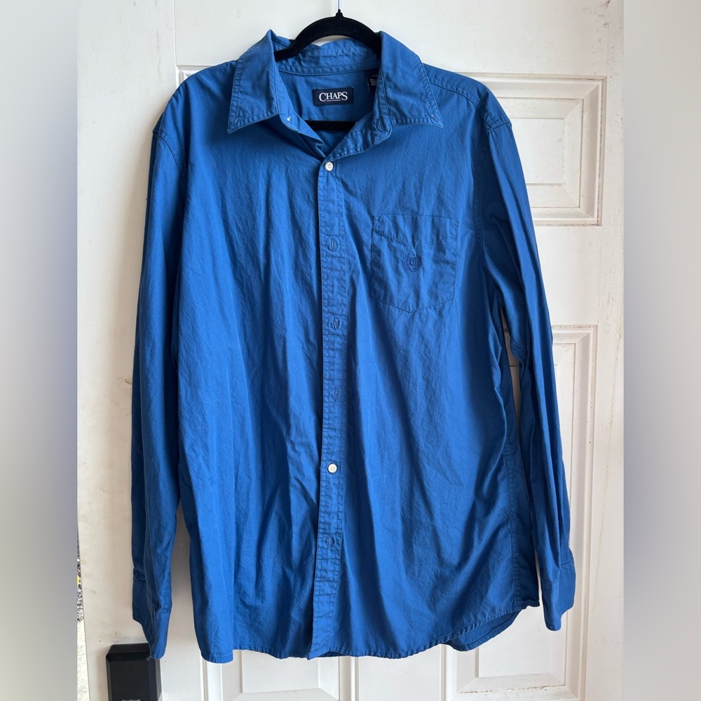 Chaps Royal Blue Casual Shirt